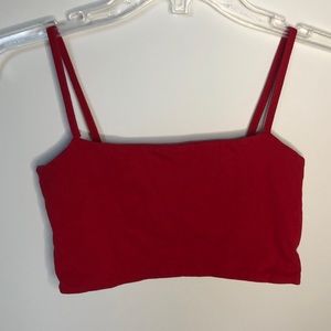 Red Crop Top